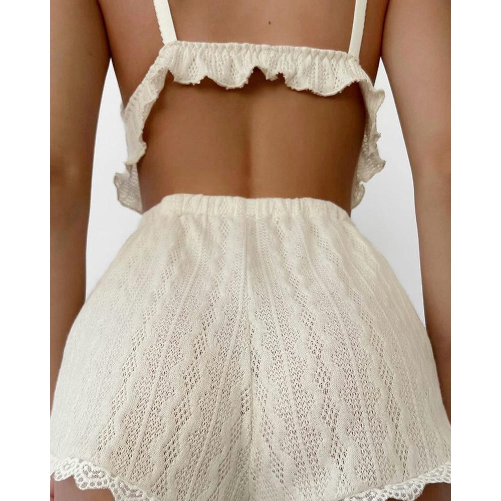 Conjunto de Cmi texturizado co - Lace Trim Cami reseña y precio