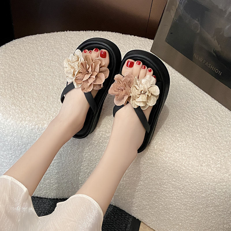 Sandalias de plataforma floral - Women'S Fashion Korea reseña y precio