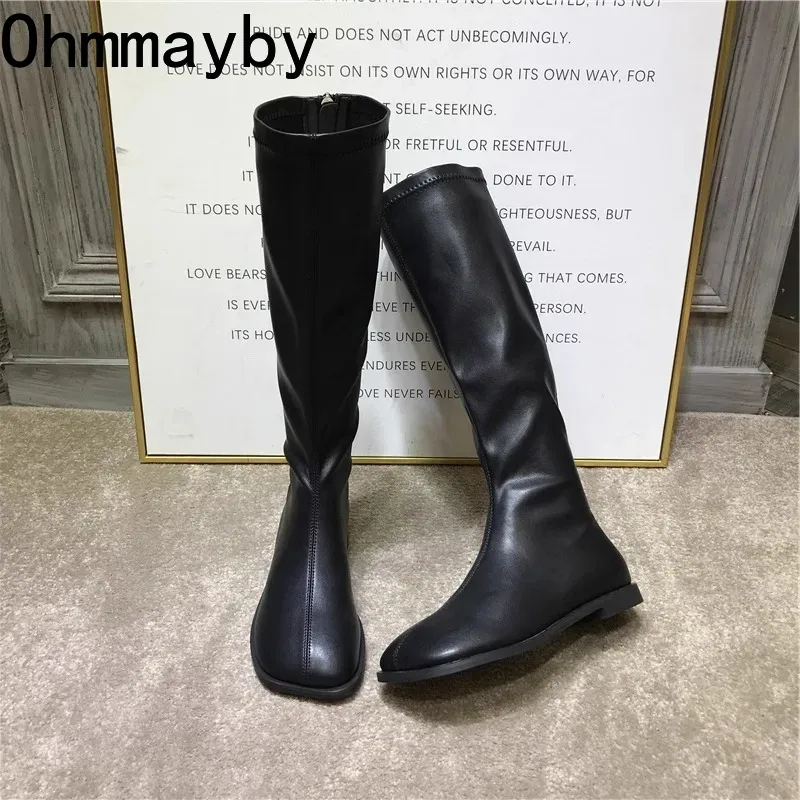 Botas hasta la rodilla elástic - Women'S Fashion Korea reseña y precio