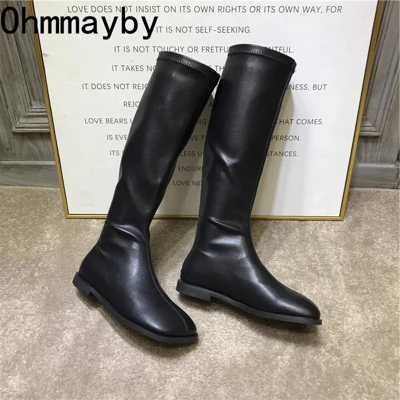 Botas hasta la rodilla elástic - Women'S Fashion Korea reseña y precio