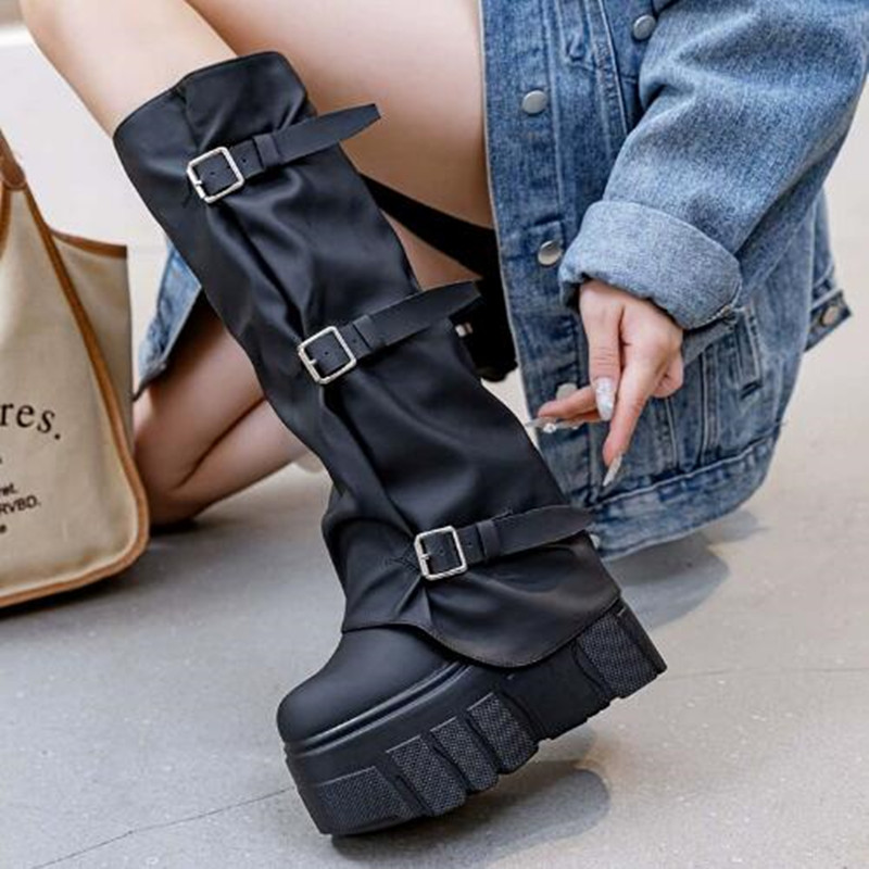 Nuevo 2026 marca de moda Otoño - Women'S Fashion Knee High Boots reseña y precio